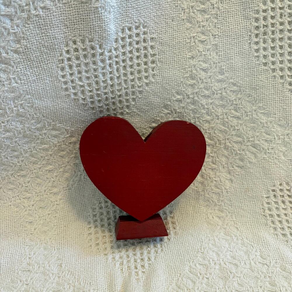Heart wooden Candle Stick Holder